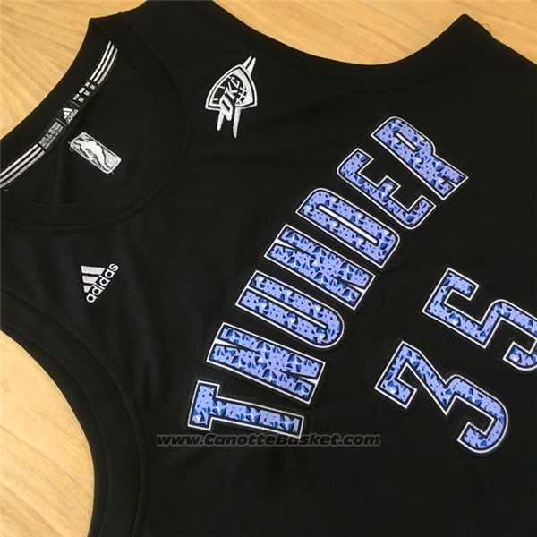 Maglia Diamonds Editon Golden State Warriors Kevin Durant #35 Nero